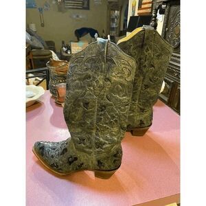 Corral Boots Leather Inlay A1233 Size 7